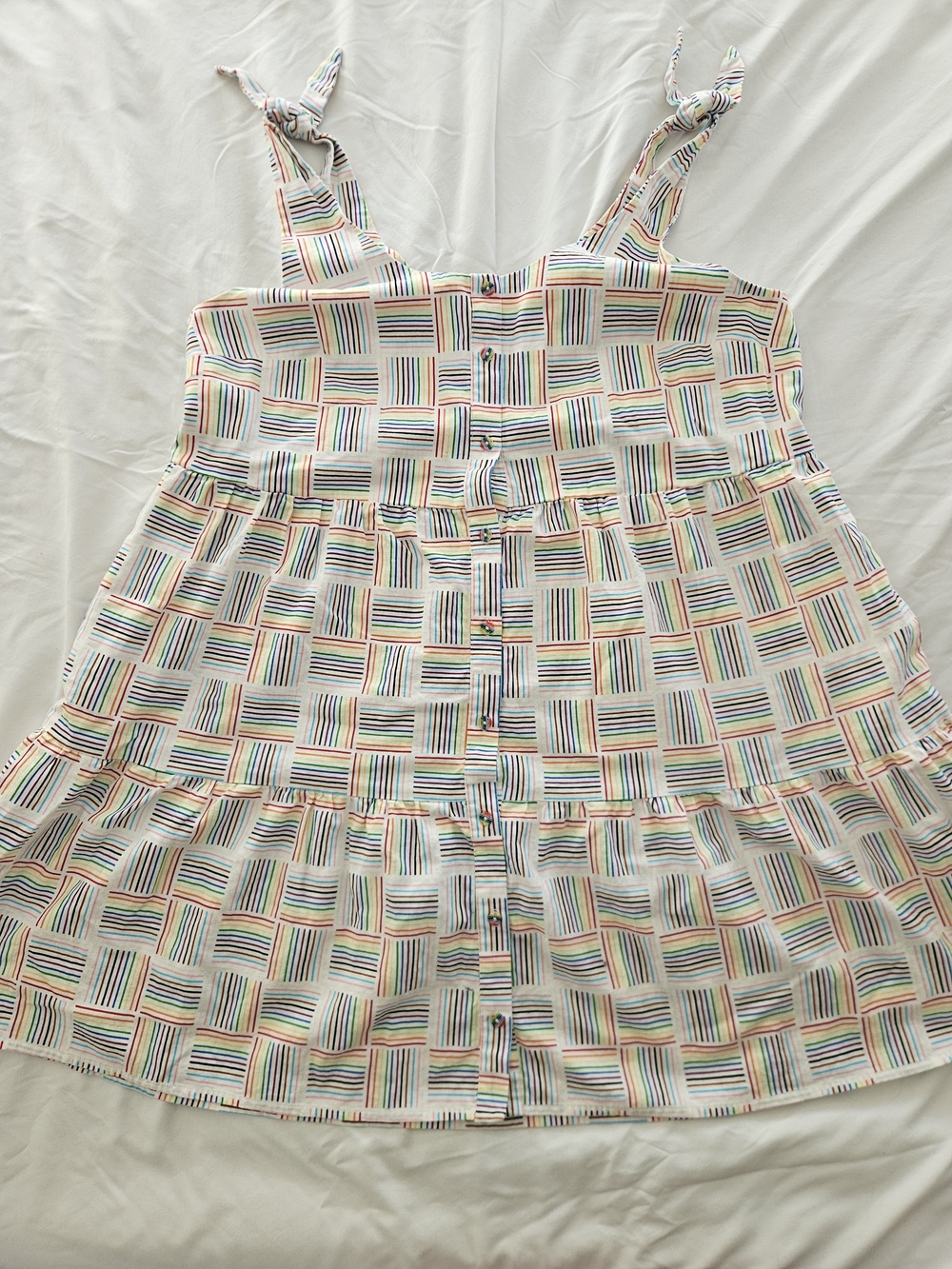 Linen Blend Pride Sleeveless Summer Dress with Pockets